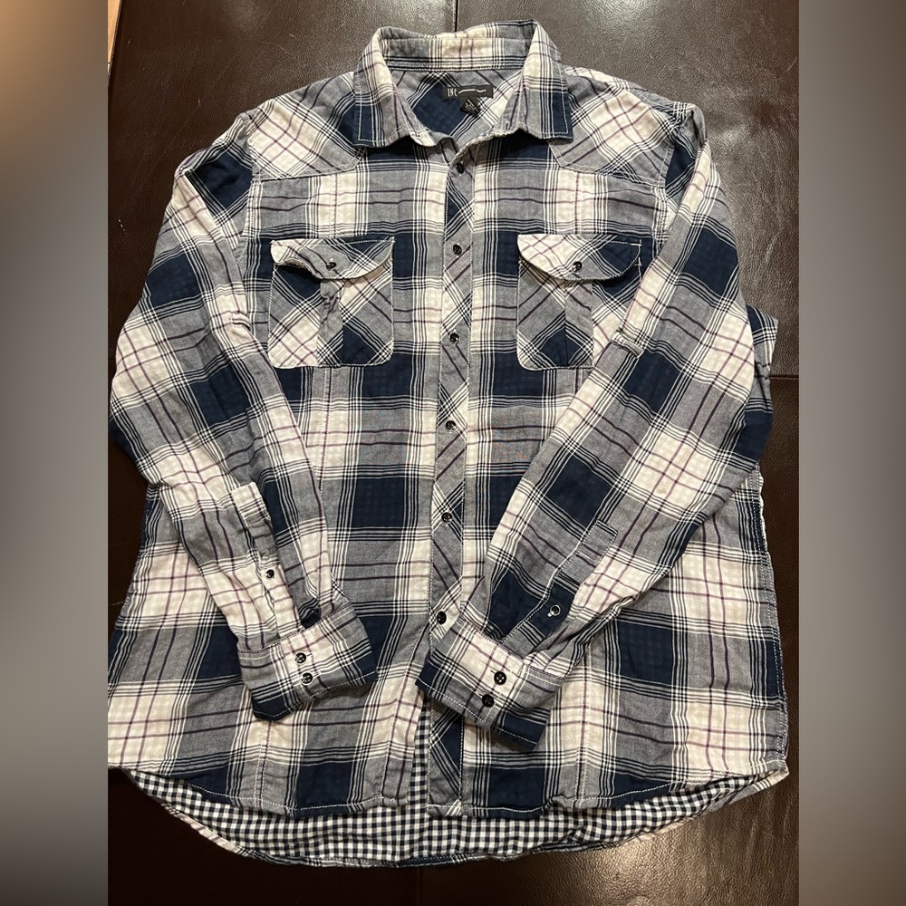 Inc international Concepts- plaid button-up shirt - Size XL